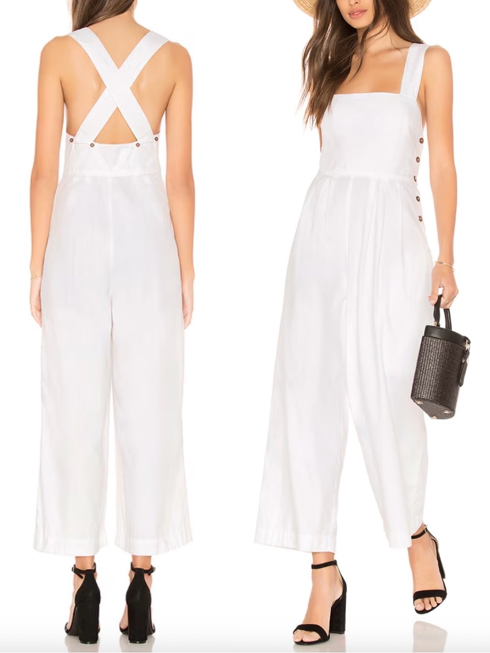 FREE PEOPLE x REVOLVE Fara Wide Leg Side Button‎ Jumpsuit